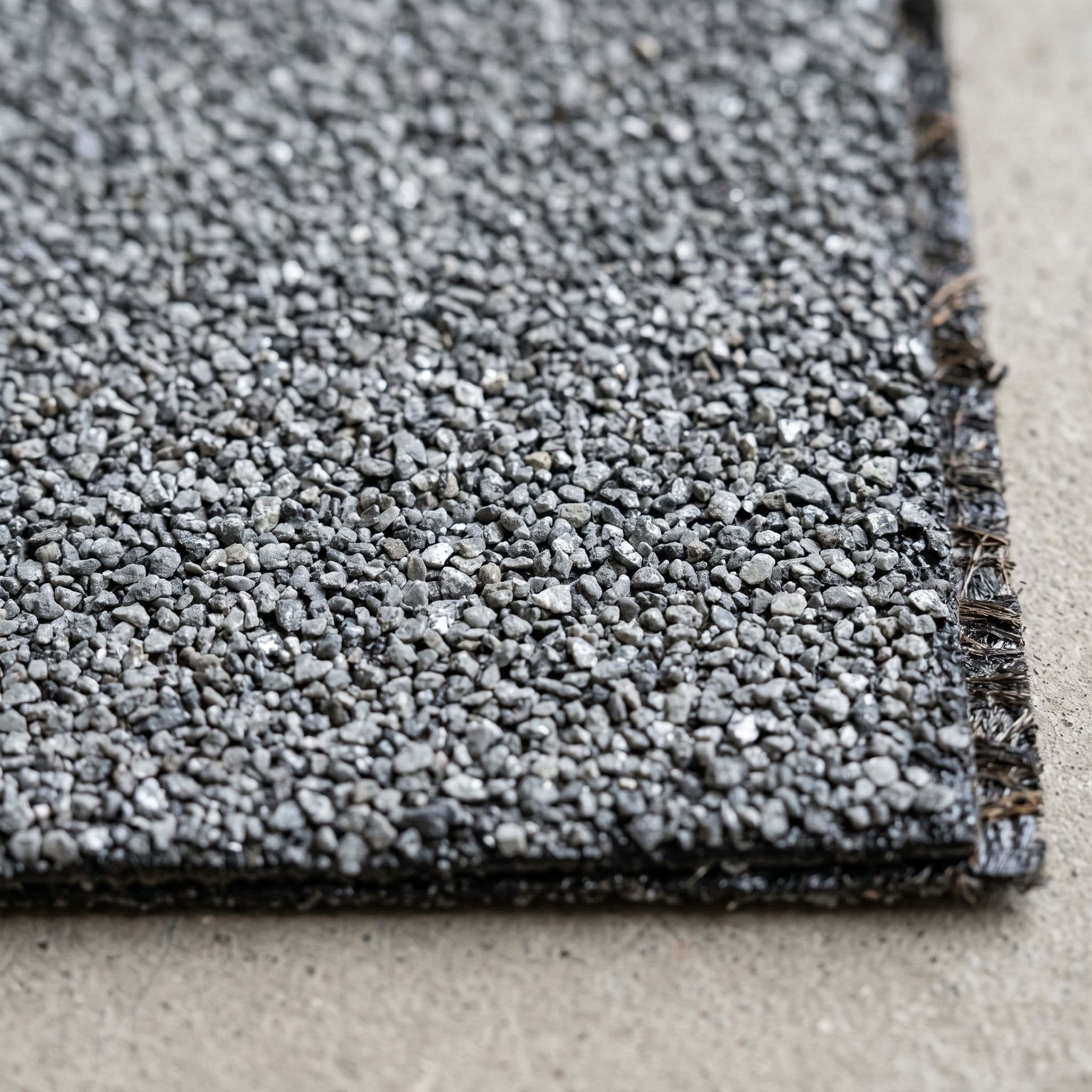 Lámina asfáltica APP autoprotegida con acabado de gránulo mineral gris para resistencia a la radiación ultravioleta en cubiertas vistas