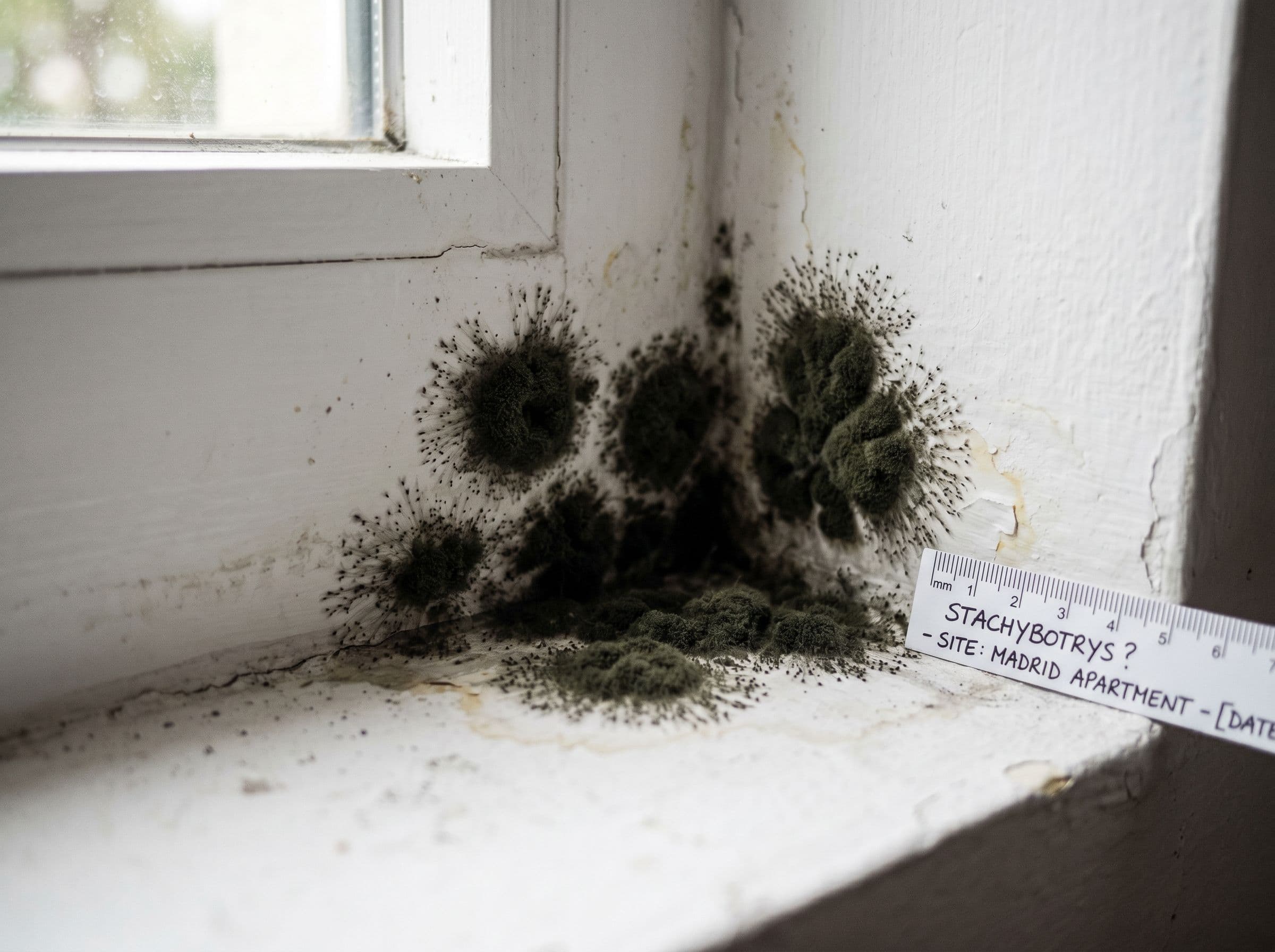 moho negro en paredes y la salud