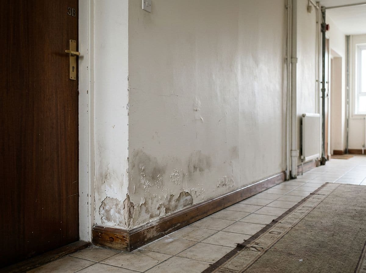 pared dañada por humedades por capilaridad