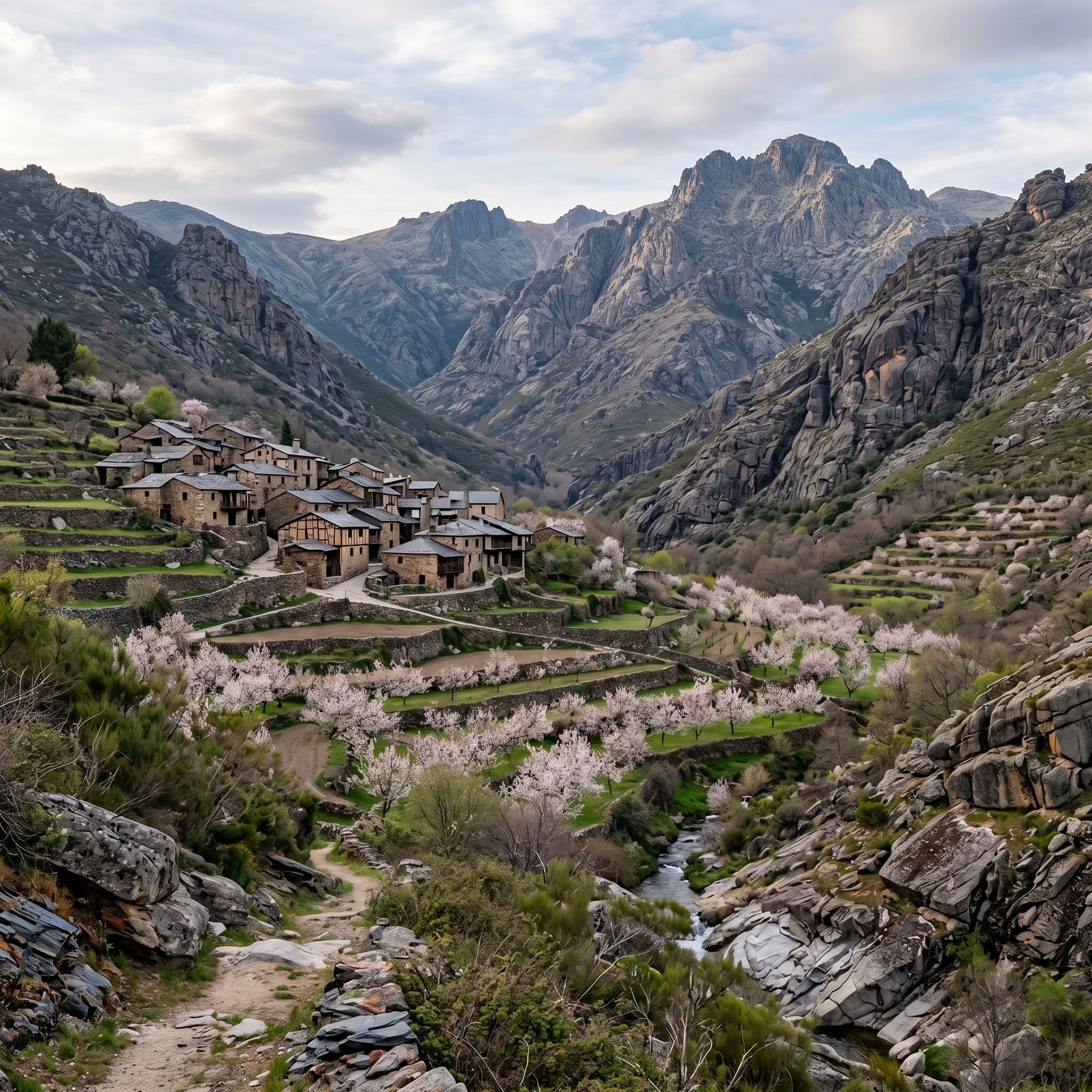 Comarca La Vera Cáceres Extremadura con sustrato granítico Sierra de Gredos zona elevada gas radón