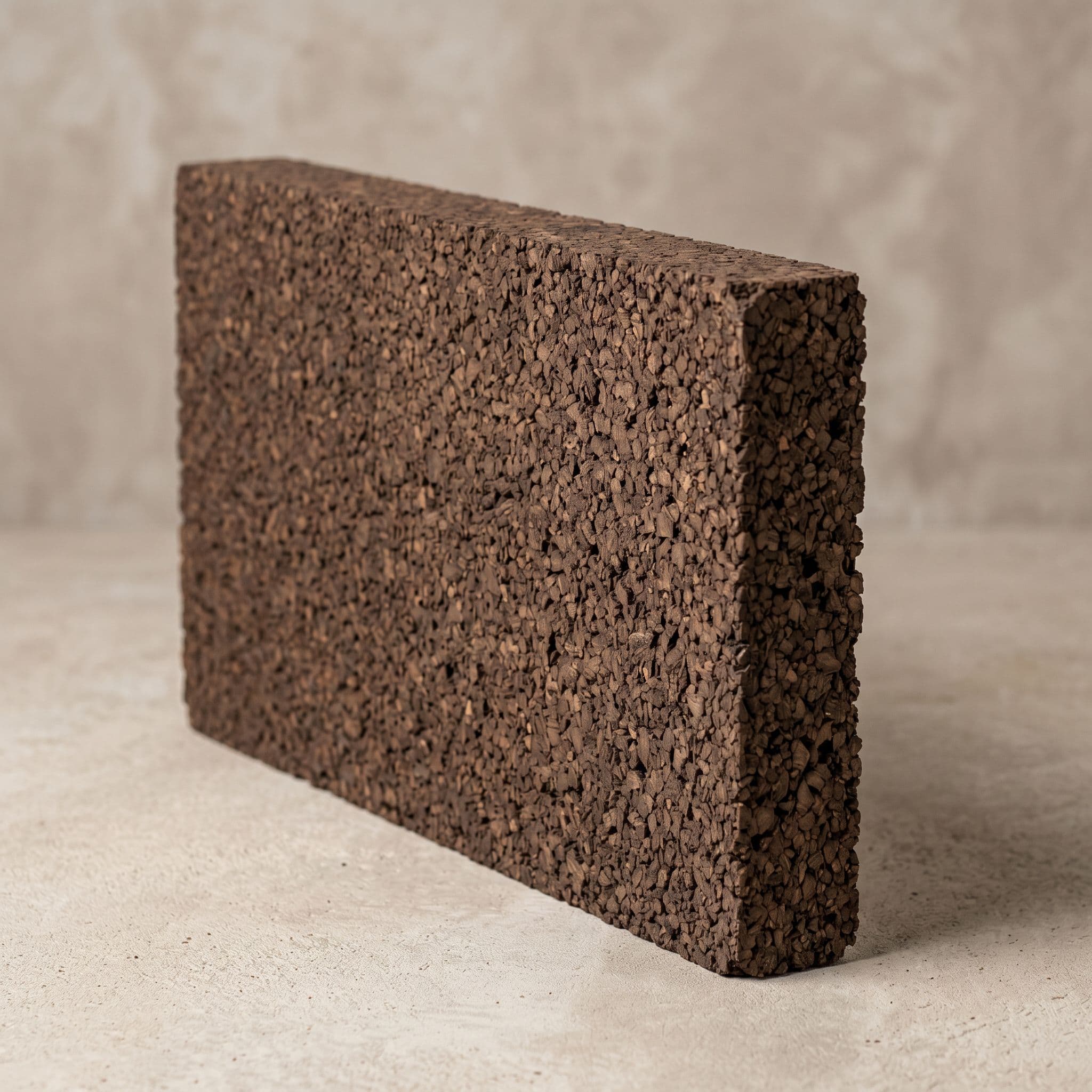 Panel de corcho aglomerado expandido ICB para sistema SATE sostenible con materiales renovables