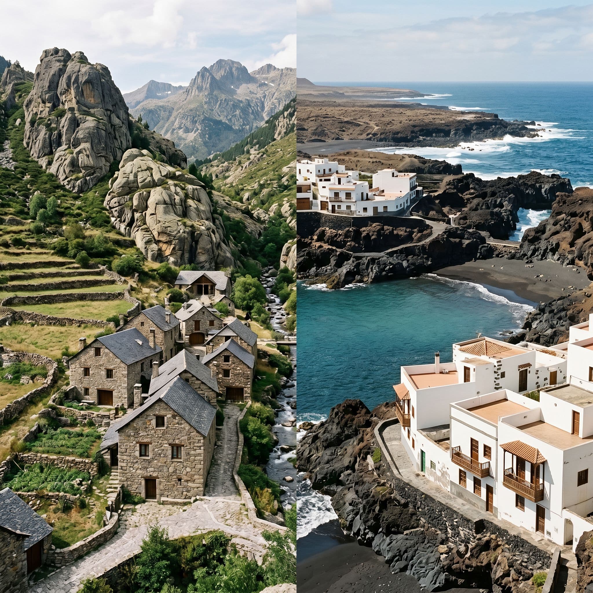 Pirineo catalán granítico y costa volcánica canaria zonas afectadas por gas radón en España