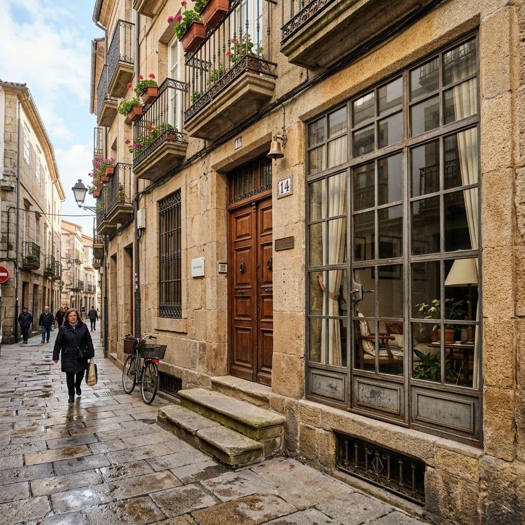 Piso planta baja edificio antiguo Ourense Salamanca municipio Zona II con concentración elevada gas radón